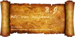 Mülner Julianna névjegykártya