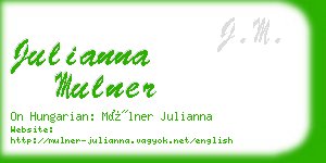 julianna mulner business card